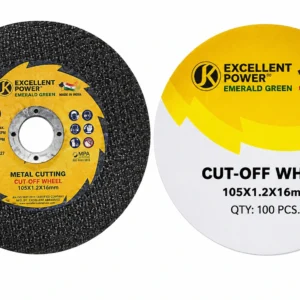 Excellent Enterprises Cut-Off Wheel 4 Inch 105mm – Aluminum Oxide Resinoid Bonded Abrasive Cutting Disc for Angle Grinder MMA MIG Metal Cutting