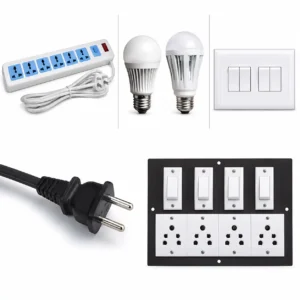 Excellent Enterprises Electrical Wiring Accessories Kit Switches Sockets Plugs Bulb Holder India
