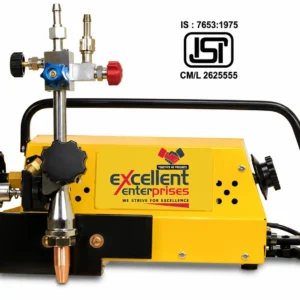 Excellent Enterprises PCM-1 portable pug cutting machine with oxy-fuel torch for straight and circle cutting on mild steel plates